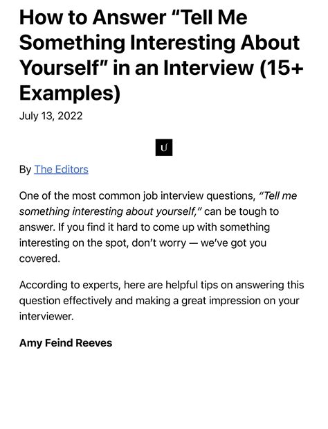 Tell something about YOURSELF .